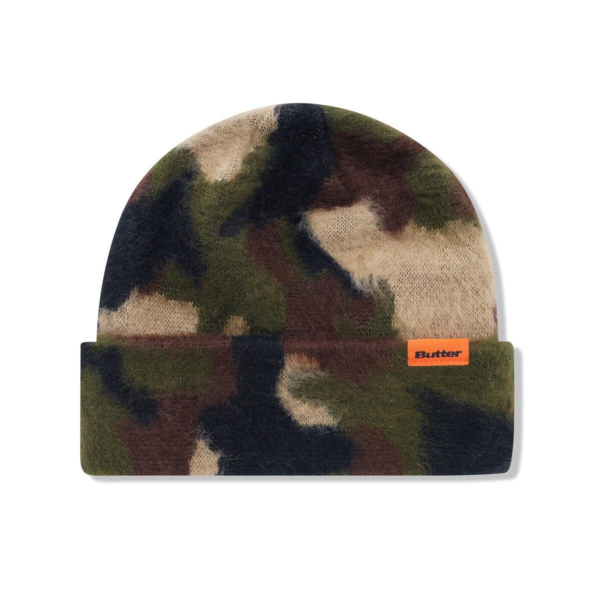 Butter Goods Mohair Camo Cuff Beanie (Fatigue)