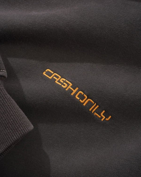 Cash Only Stencil Pigment Dye Hood (Washed Black)