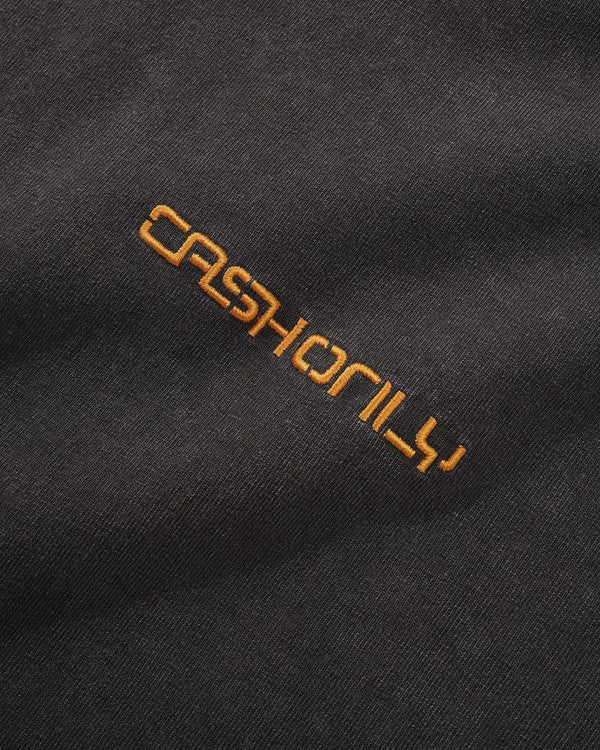 Cash Only Stencil Pigment Dye Tee (Washed Black)