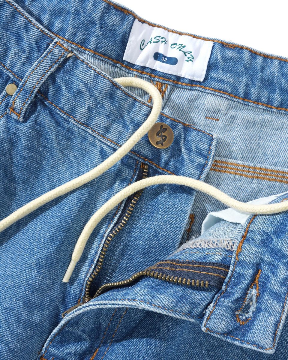 Cash Only Logo Baggy Denim Jeans