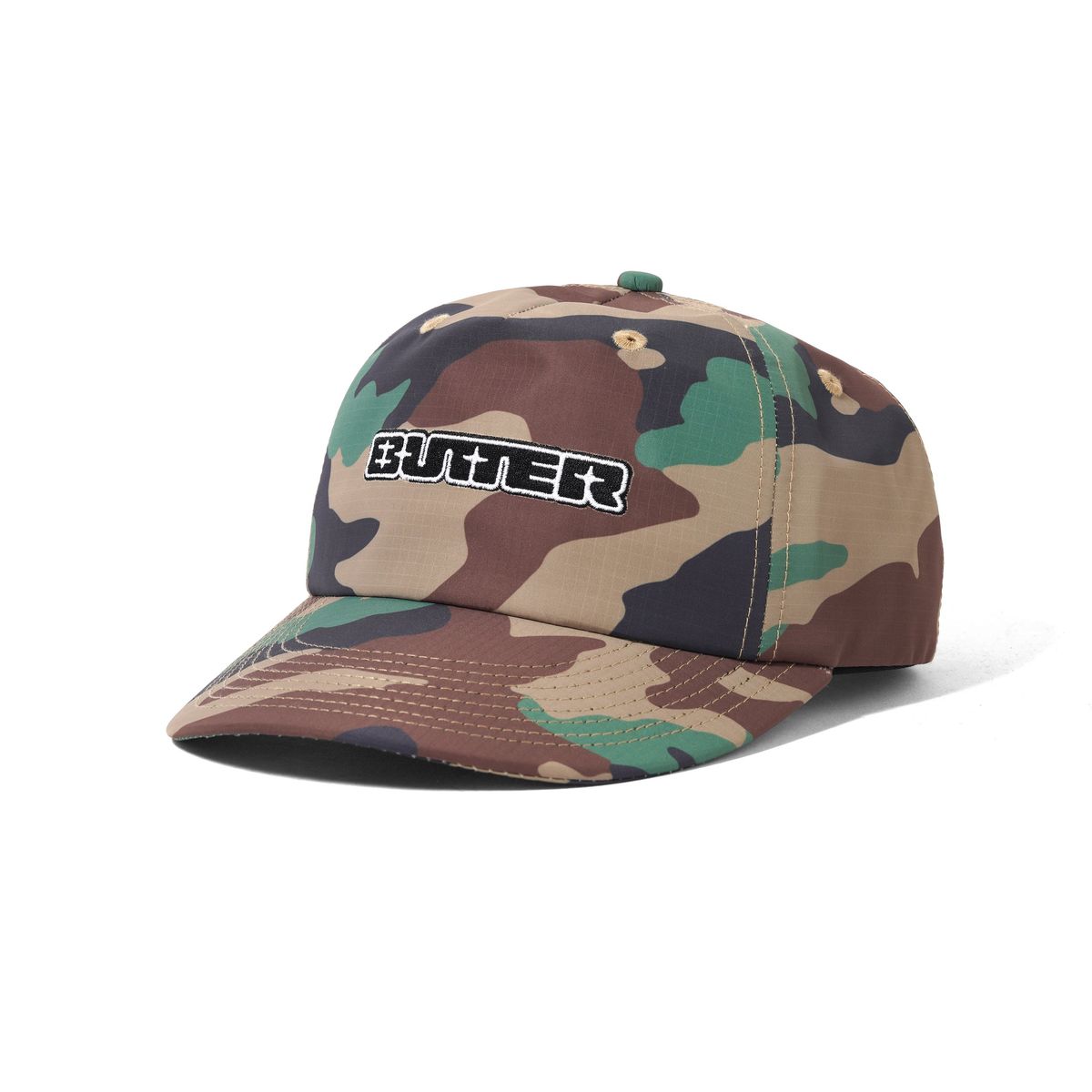 Butter Goods Glint Snapback Cap (Woodland Camo)