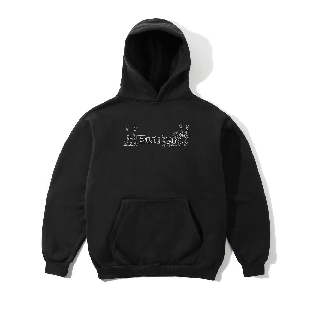 Butter Goods Frog Logo Pullover Hood (Black)