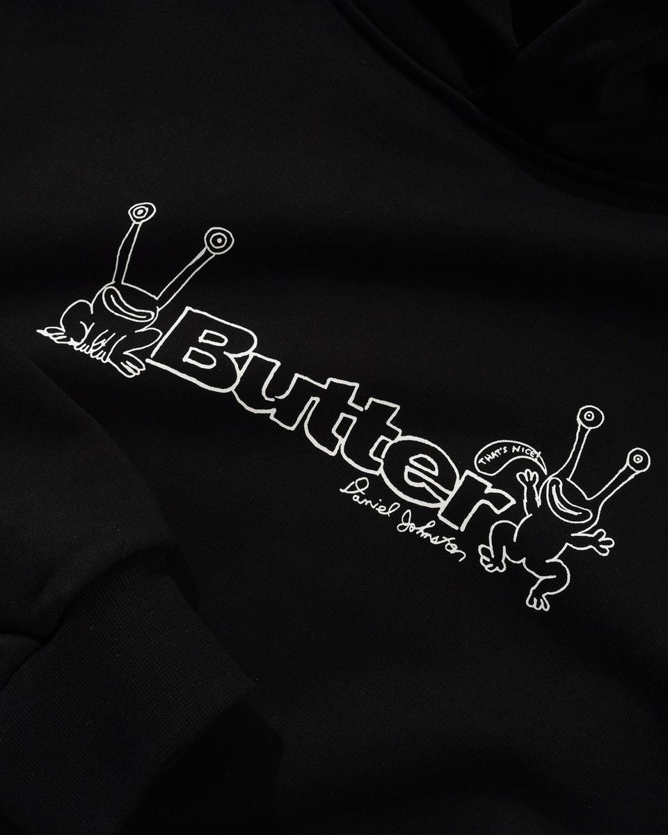 Butter Goods Frog Logo Pullover Hood (Black)