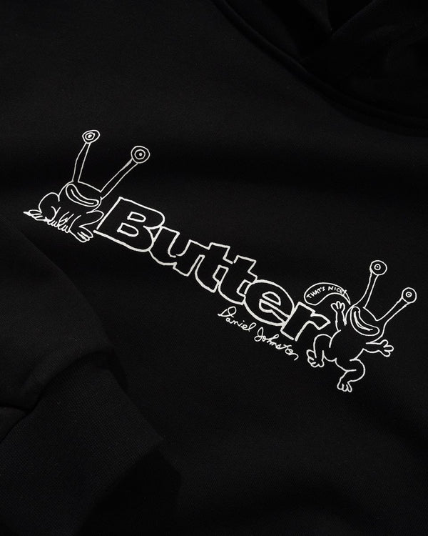 Butter Goods Frog Logo Pullover Hood (Black)