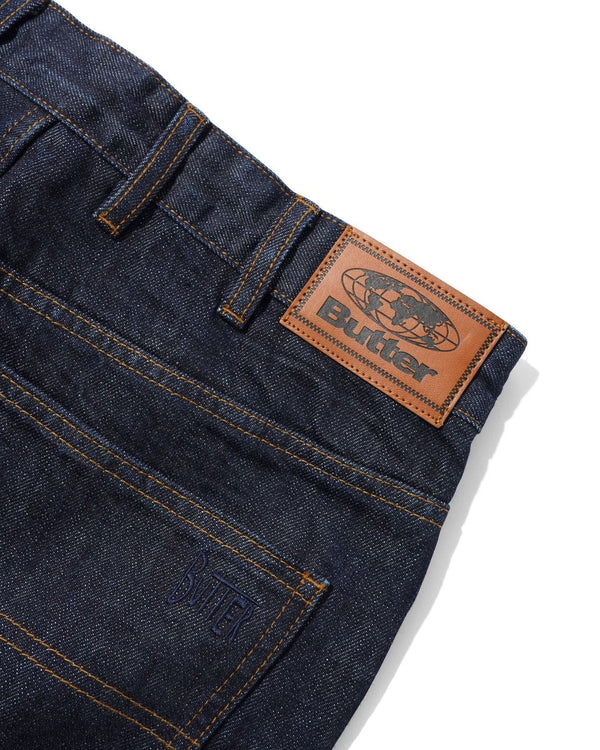 Butter Goods Straight Leg Denim Jeans (Selvedge Blue)