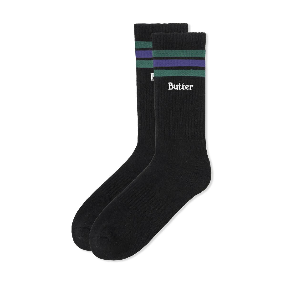 Butter Goods Stripe Socks (Black)