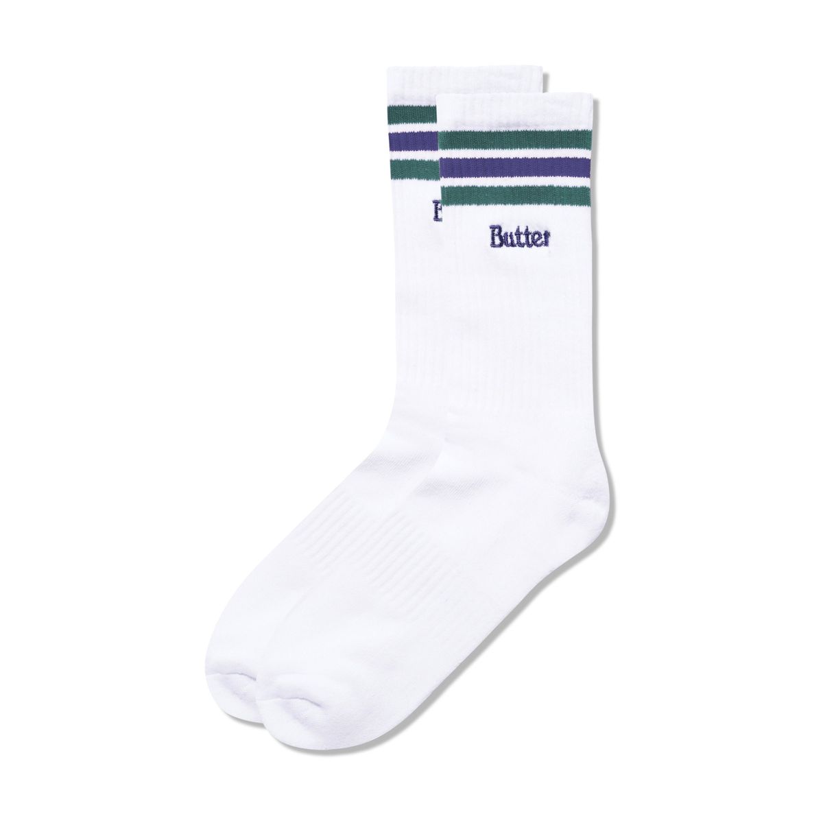 Butter Goods Stripe Socks (White)