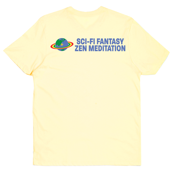 Sci-Fi Fantasy Zen Meditation Tee (Soft Yellow)
