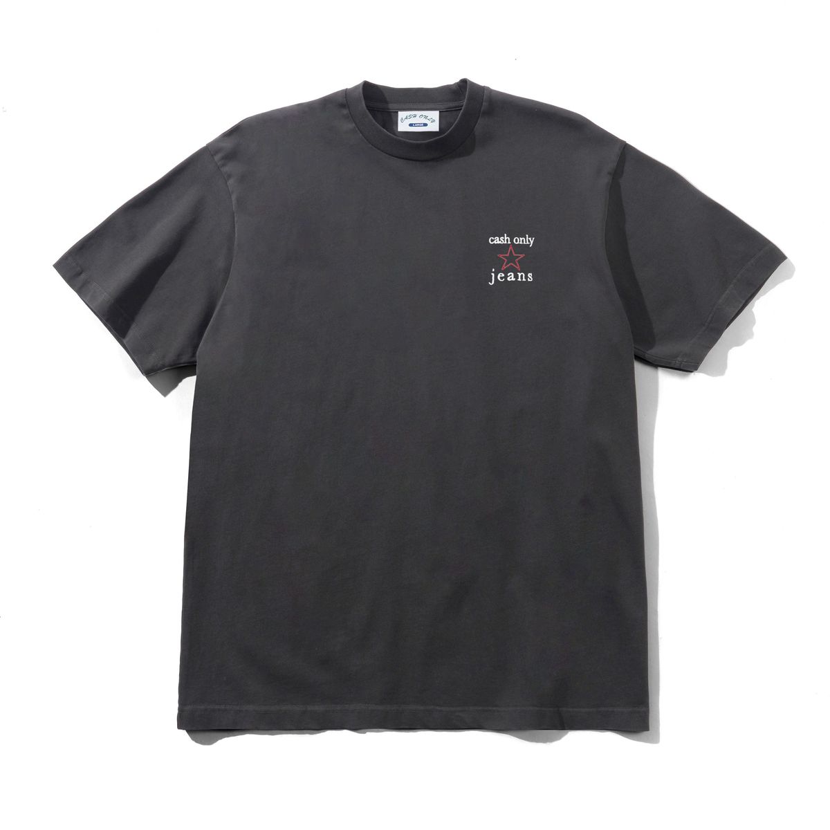Cash Only Star Tee (Washed Black)