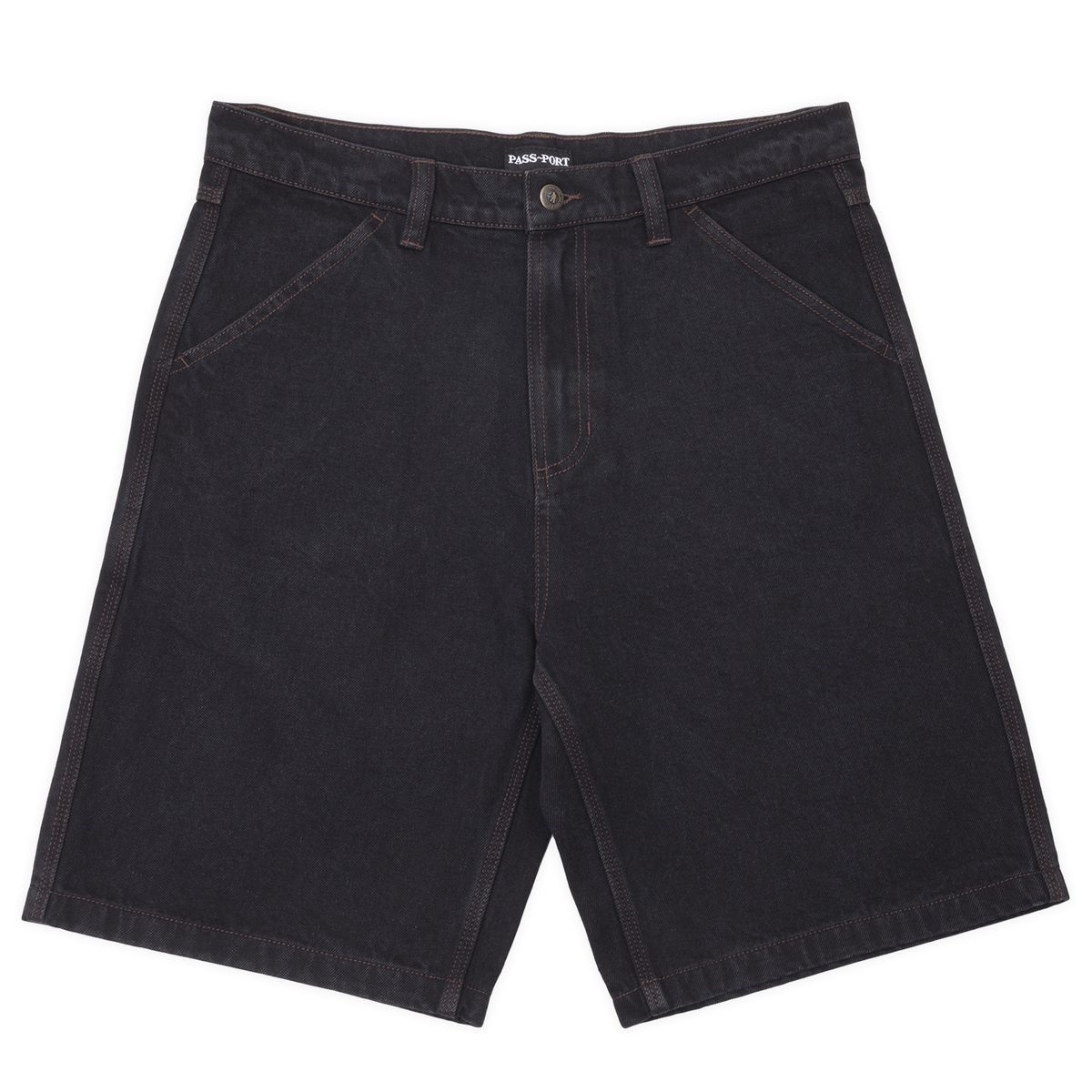 Pass-Port Workers Club Jean Short (Washed Black)