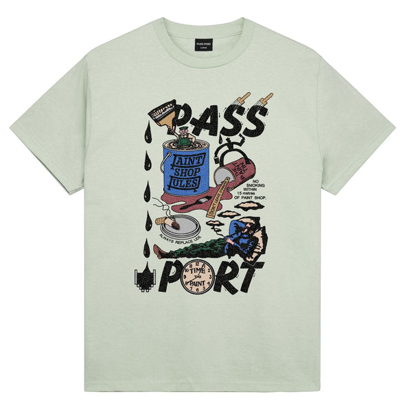 Pass-Port Shop Rules Tee (Harbour Grey)