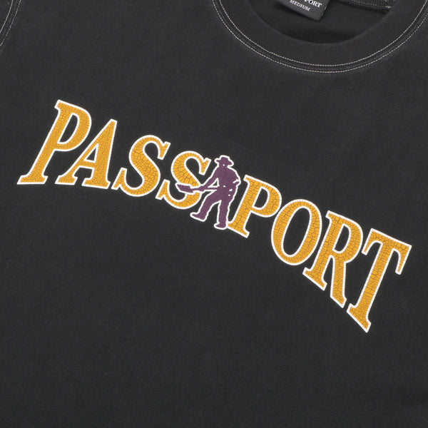Pass-Port Official Contrast Tee (Washed Black)