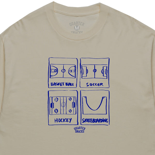 Quartersnacks Sports Tee (Sand)