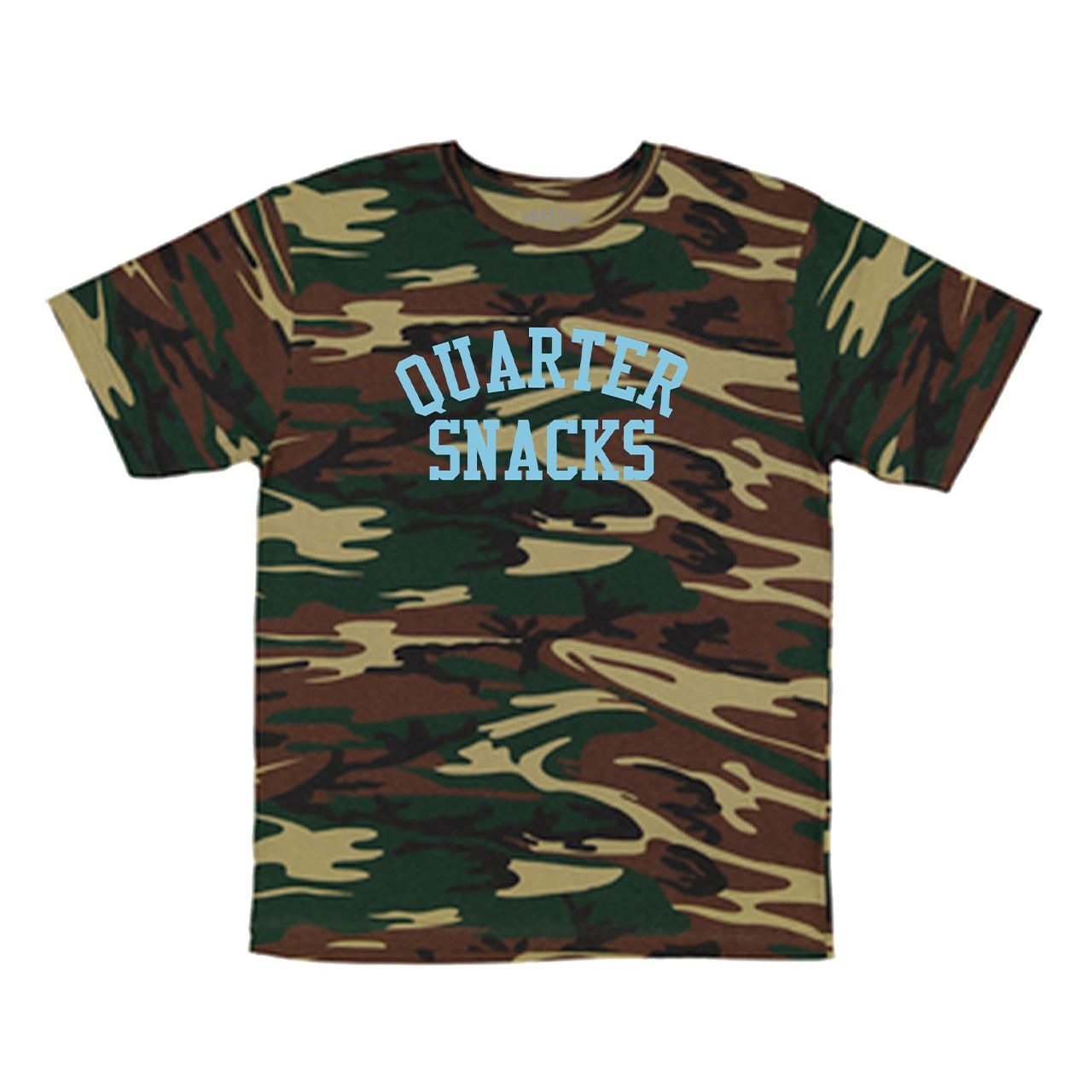 Quartersnacks Camo Arch Tee (Woodland Camo)