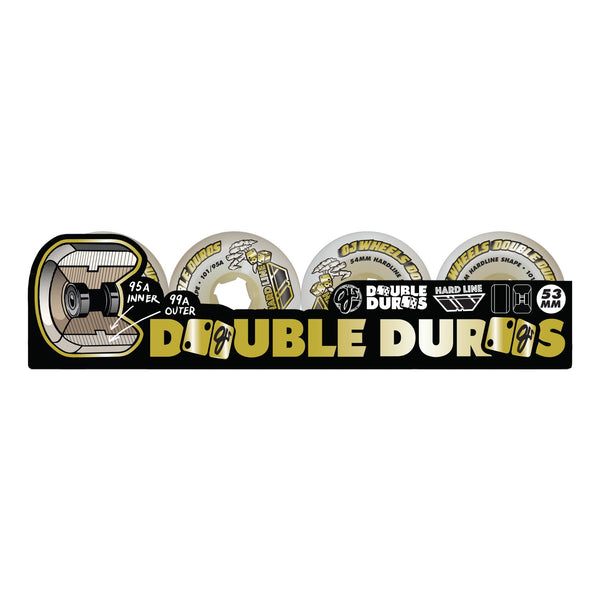 OJ Double Duro Gum Hardline Wheels 101a/95a 54MM