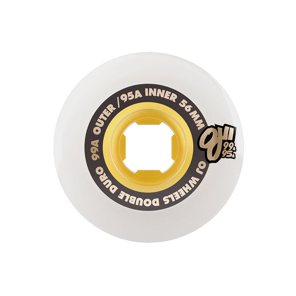 OJ Double Duro White Gum Chubbies 99a/95a Wheels 56MM
