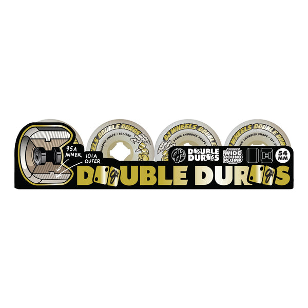 OJ Double Duro White Chubbies 101a/95a Wheels 54MM