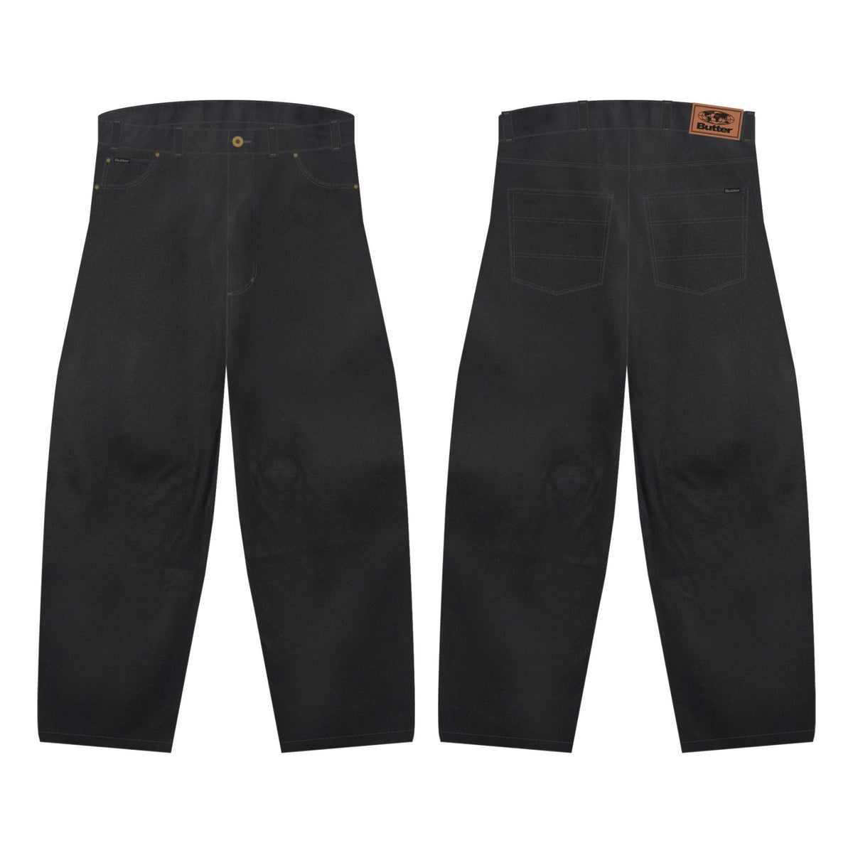 Butter Goods Baggy Denim Jeans (Flat Black)