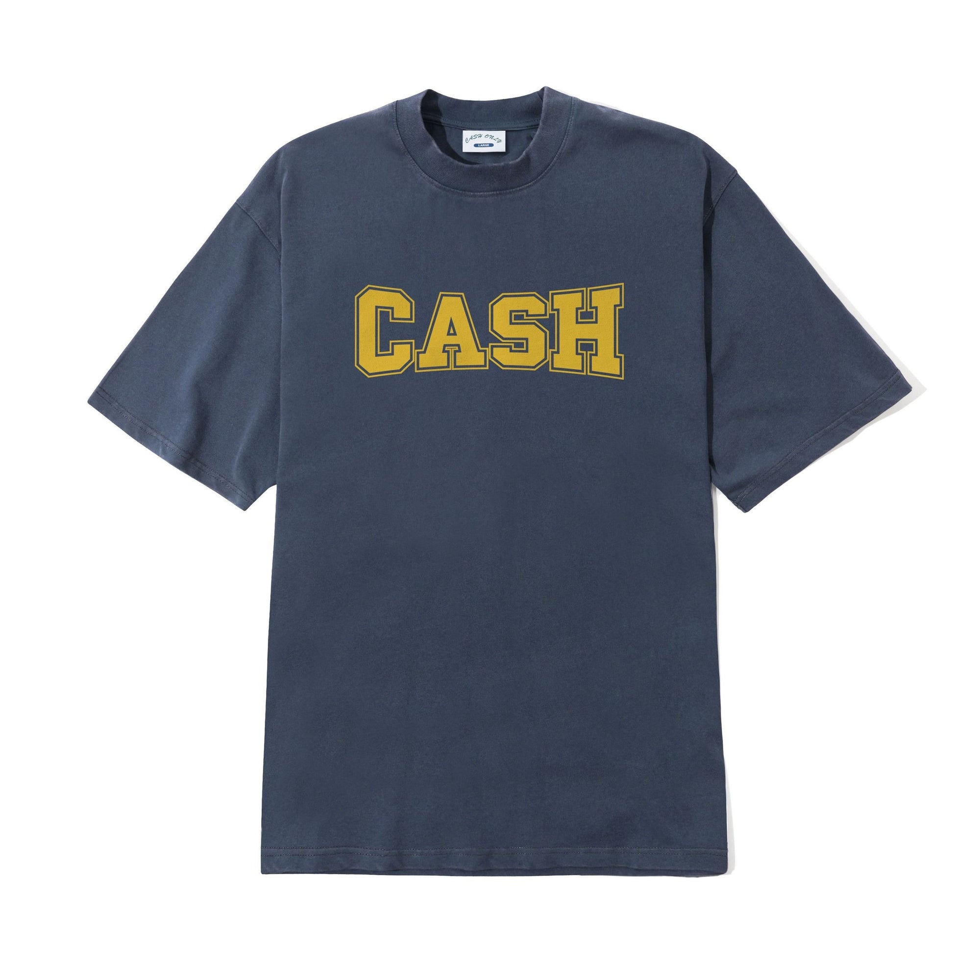 Cash Only Campus Tee (Washed Navy)
