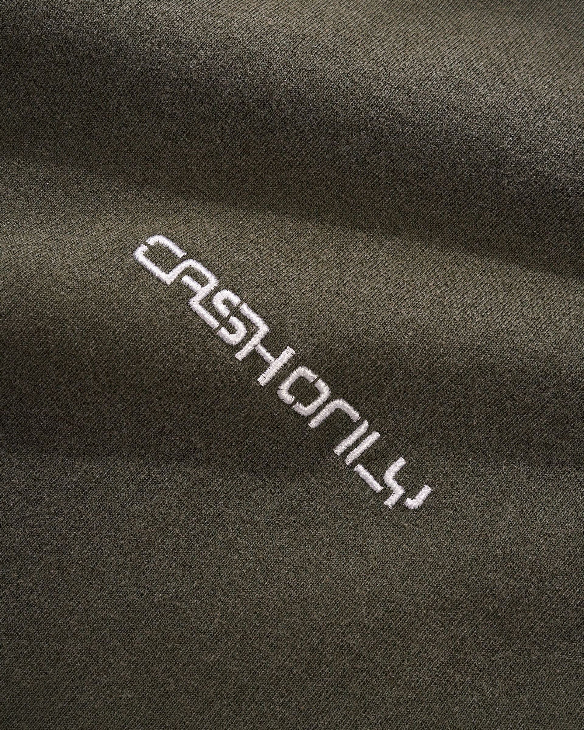 Cash Only Stencil Pigment Dye Tee (Washed Army)