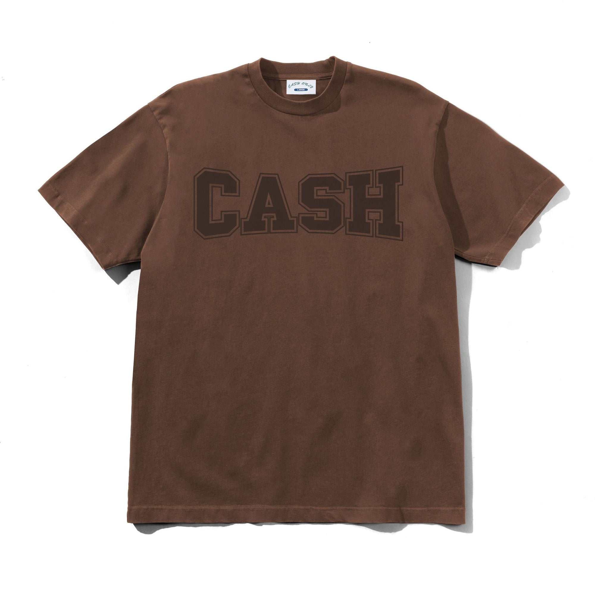 Cash Only Campus Tee (Washed Brown)