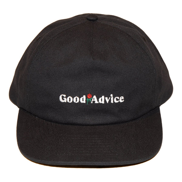 Good Advice Chat Line Canvas Cap Black