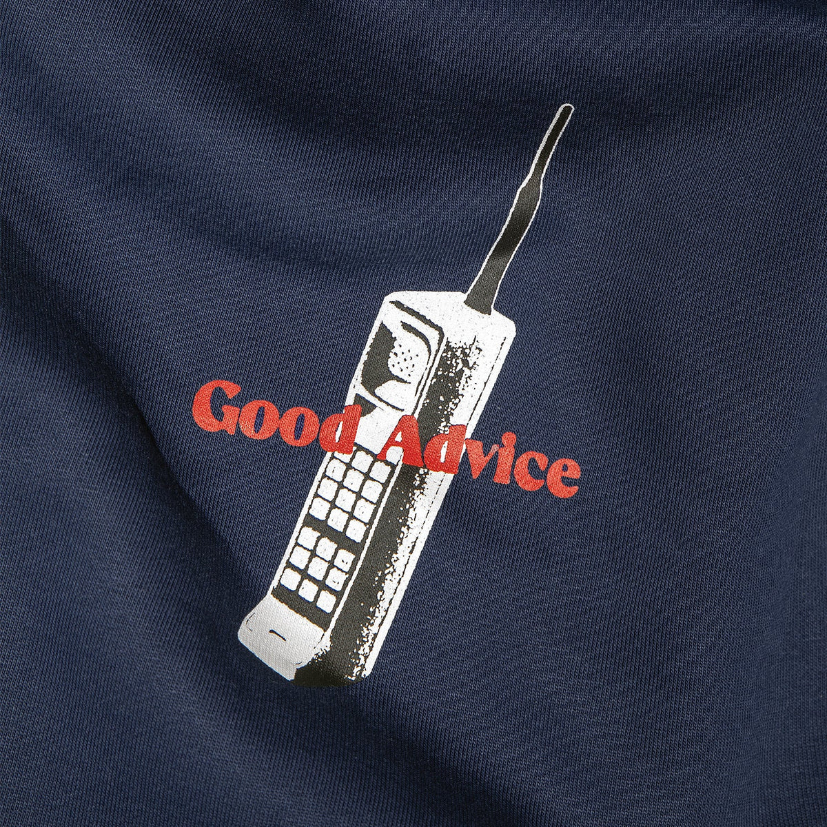 Good Advice Chat Line Hoodie Navy back
