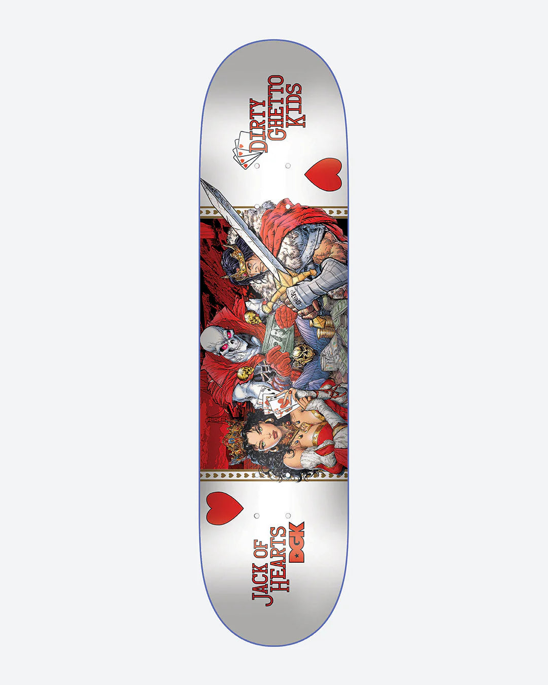 DGK Jack of Hearts Curtin Skateboard Deck 8.25"