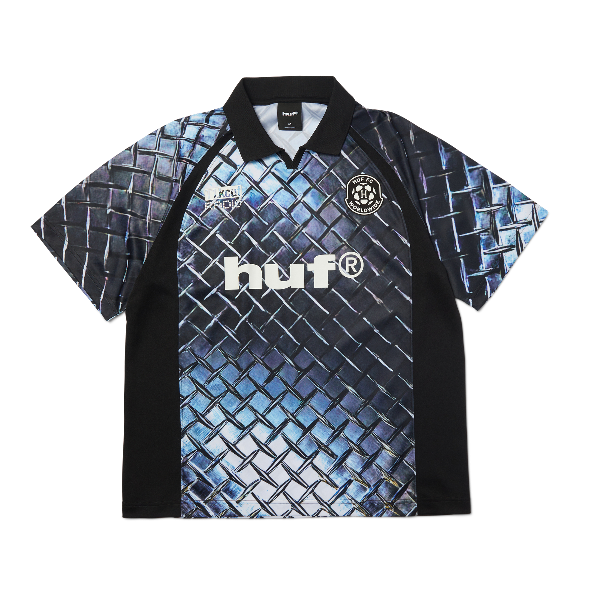 HUF Diamond Plate Jersey - Black