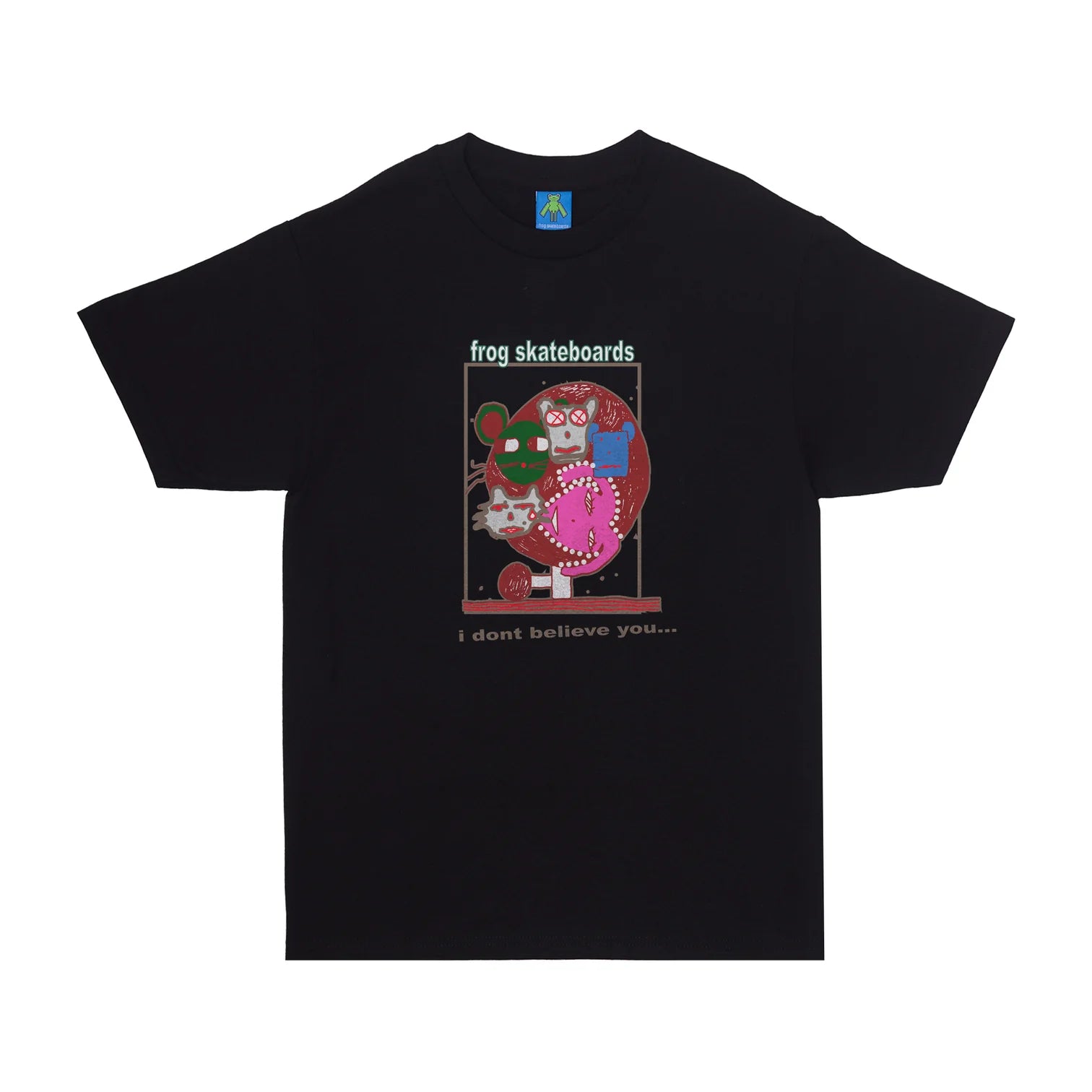 Frog I DonÕt Believe You T-shirt (Black)