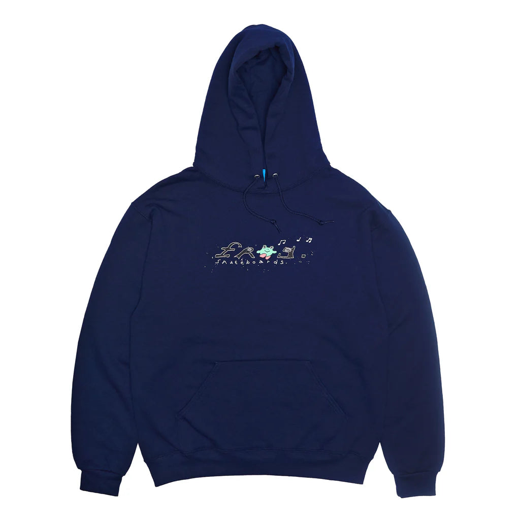 Frog Skateboards Happy Dirty Frog Hoodie (Navy)