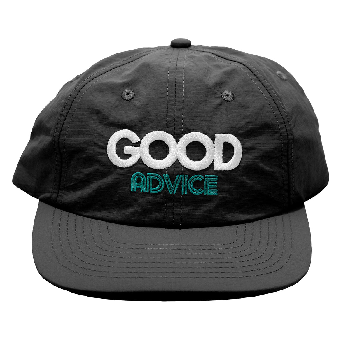 Good Advice Good Time Ripstop Cap Black