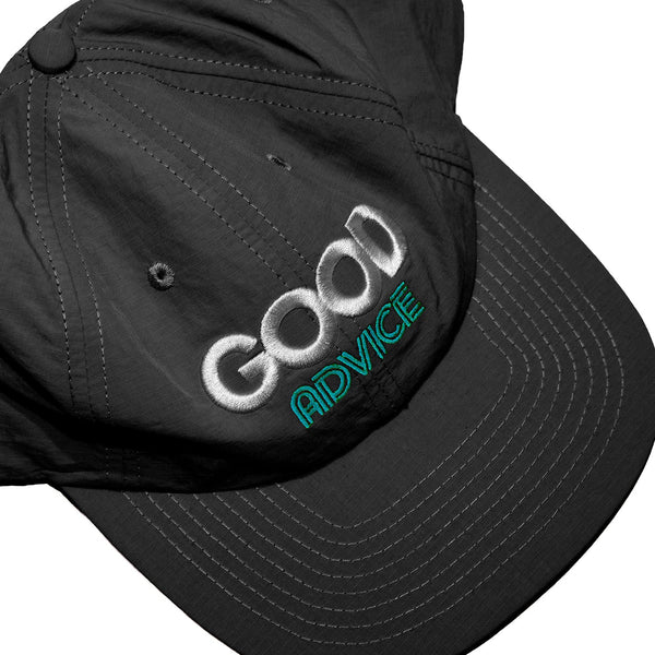 Good Advice Good Time Ripstop Cap Black back