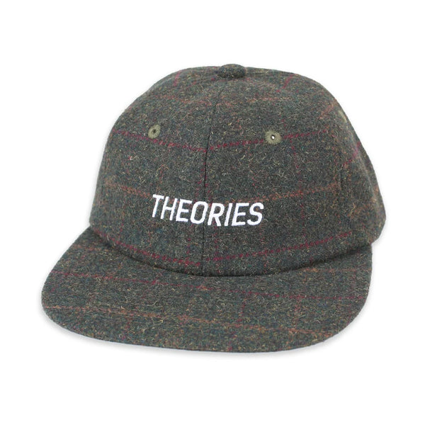 Theories Holmes Stamp Logo Tweed Snapback Hat (Plaid)