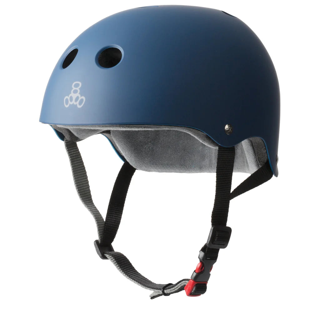 Triple 8 Certified Sweatsaver Helmet (Navy Matte)