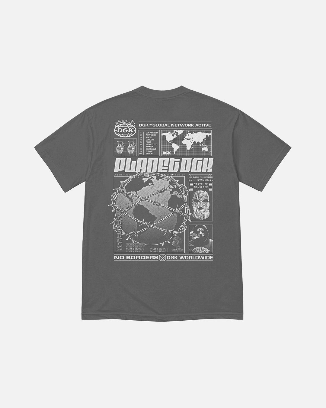 DGK Network Active T-Shirt (Charcoal)