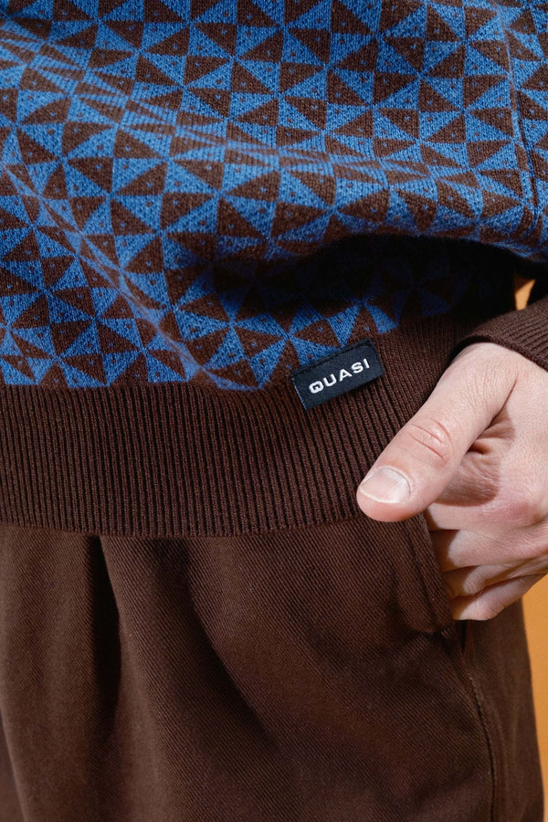 Quasi Trig Sweater (Blue)