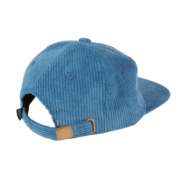 Theories Loch Ness Corduroy Snapback Hat (Steel Blue)