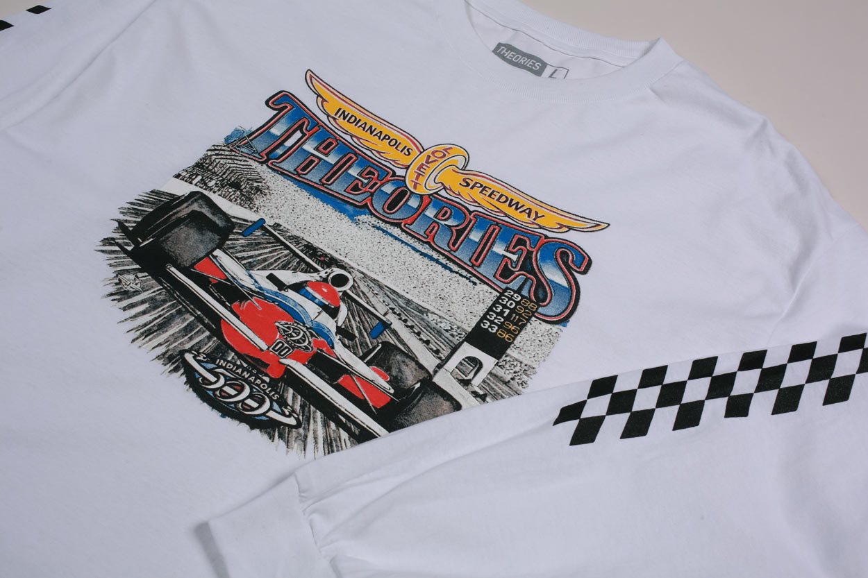 Theories Speedway Longsleeve Tee (White)