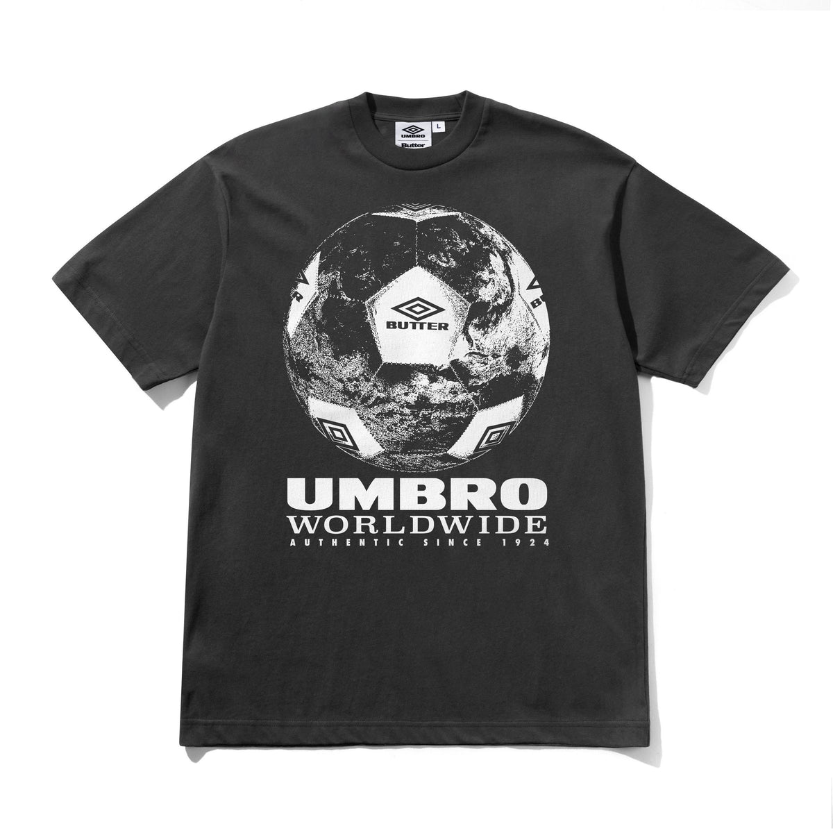 Butter Goods World Game Tee (Washed Black)