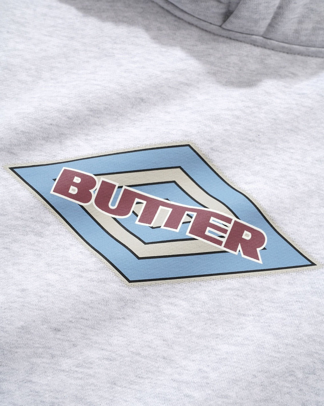 Butter Goods Diamond Logo Pullover Hood (Ash)