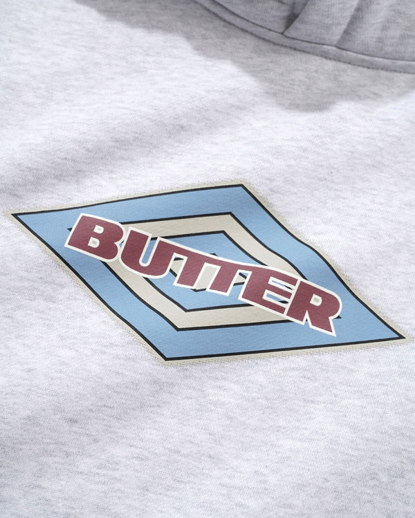 Butter Goods Diamond Logo Pullover Hood (Ash)