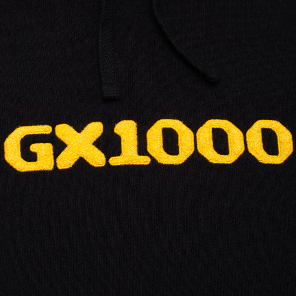 GX1000 OG Logo Chenille Hoodie Black