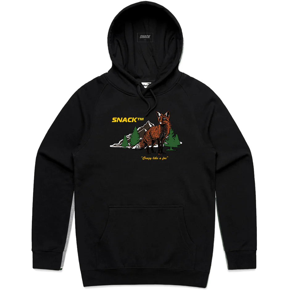 Snack Crazy Like A Fox Hoodie (Black)