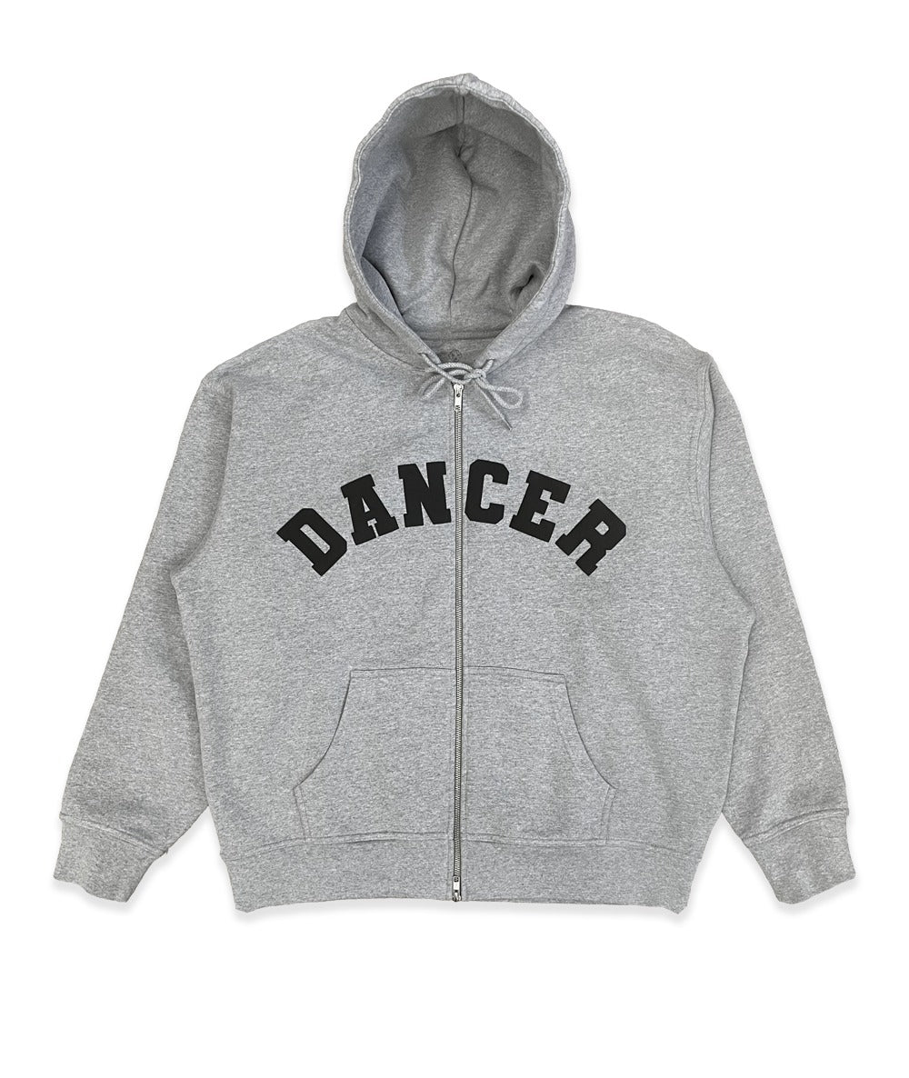 Dancer Varsity Zip Hoodie (Heather Grey)
