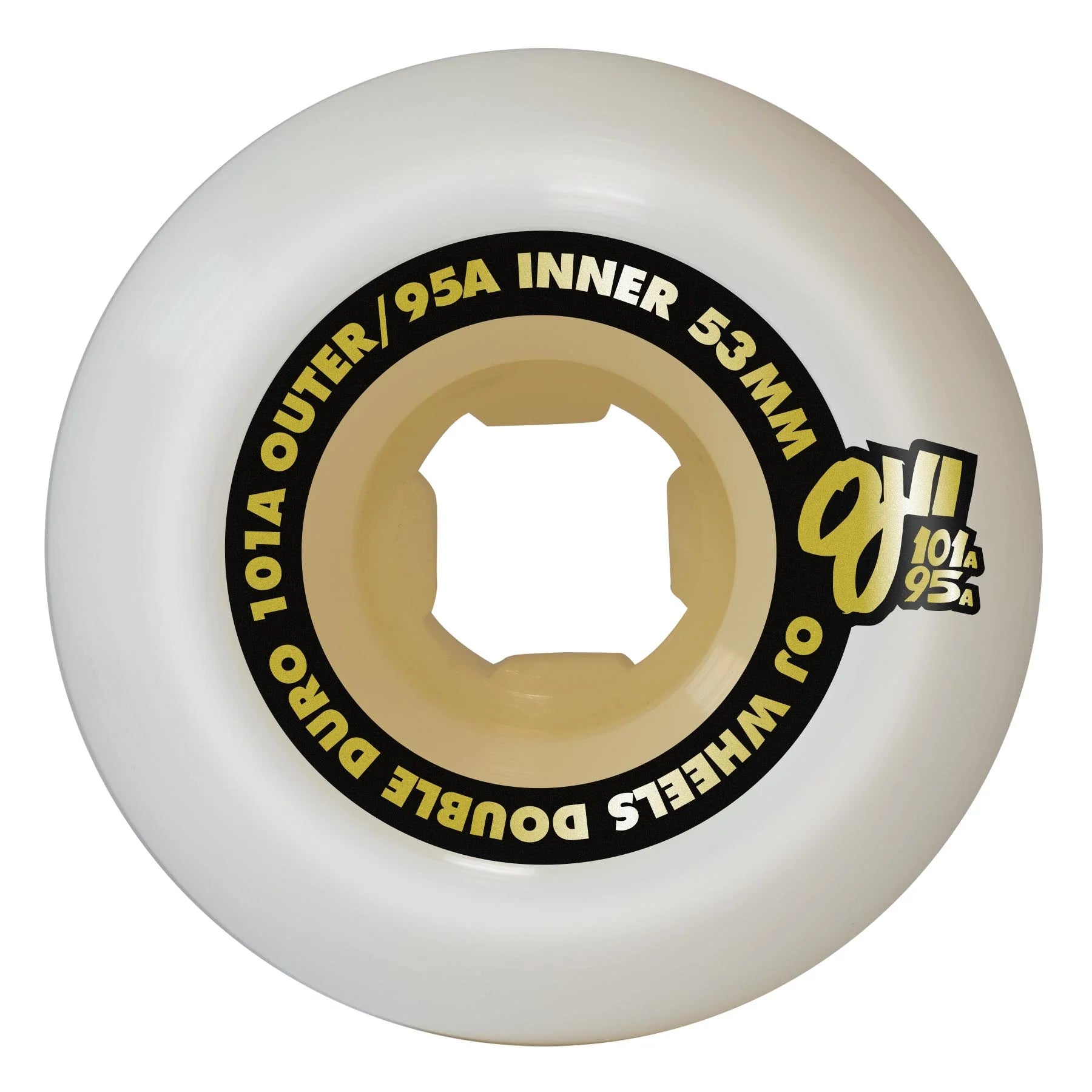 OJ Double Duro Gum Hardline Wheels 101a/95a 53