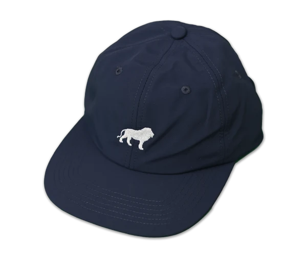 Hopps Lion Nylon Snapback Hat (Navy/White)