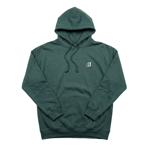 Archives Icon Embroidered Hoodie Green