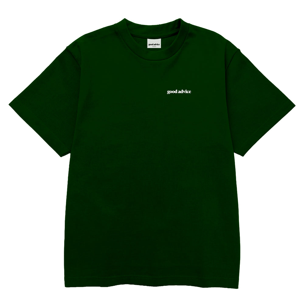 Good Advice Good Time Tee (Dark Green)