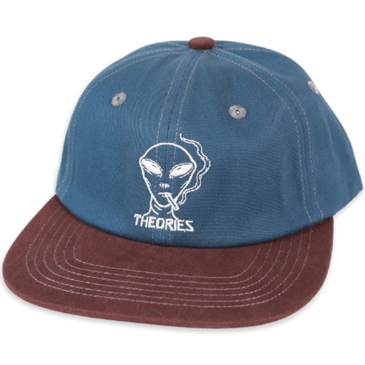 Theories Outer Space Snapback Hat (Blue & Mahogany)